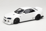 1/18 Nissan Skyline GT-R R34 KRC Body Kit White - Ottomobile