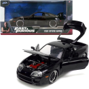 1/24 F&F 1995 Toyota Supra MK4 Schwarz - Jada